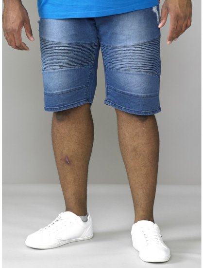 D555 Rodrigo Stretch Biker Style Shorts - Шорти - мъжки къси панталони големи размери