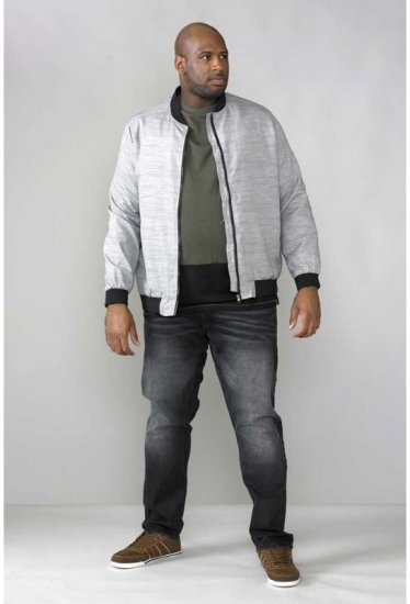 D555 Lou Bomber Jacket Grey - Якета - мъжки якета големи размери