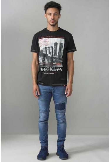 D555 Cain T-shirt Black - Тениски - мъжки тениски големи размери