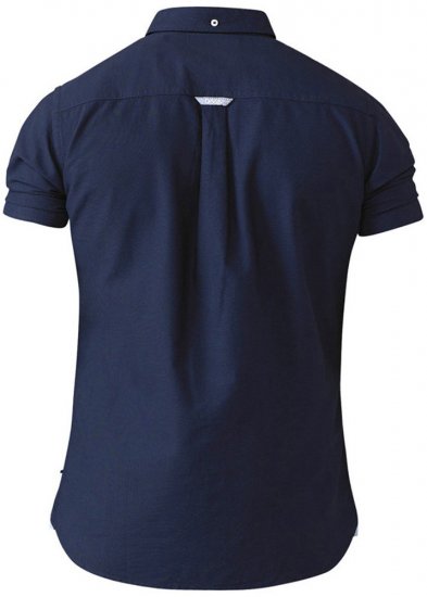 D555 Norman Short Sleeve Oxford Shirt Navy - Ризи - мъжки ризи големи размери