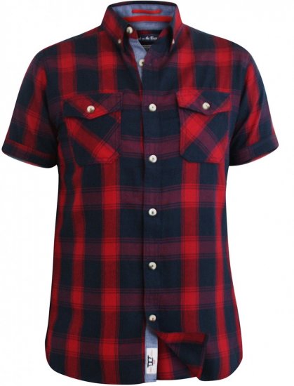 D555 Oliver Short Sleeve Shirt - Ризи - мъжки ризи големи размери