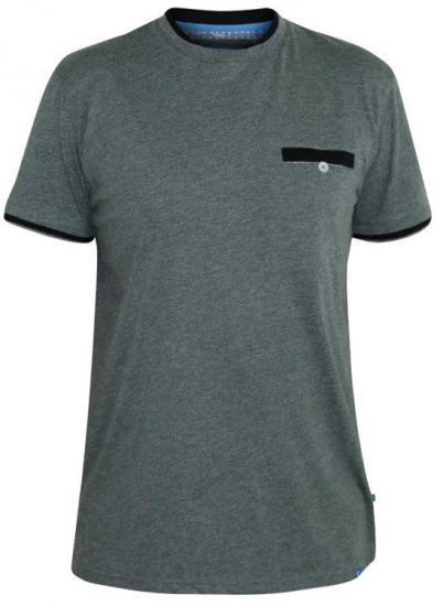 D555 Nelly T-shirt Khaki - Тениски - мъжки тениски големи размери