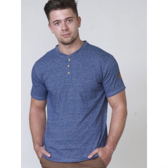 D555 Daniel Grandad T-shirt Denim - Тениски - мъжки тениски големи размери