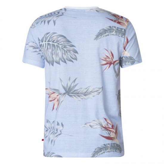 D555 Rufus T-shirt Blue - Тениски - мъжки тениски големи размери