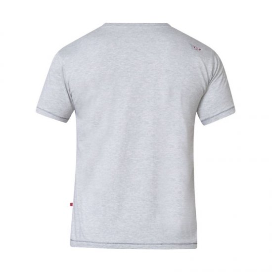 D555 Phillip T-shirt Grey - Тениски - мъжки тениски големи размери
