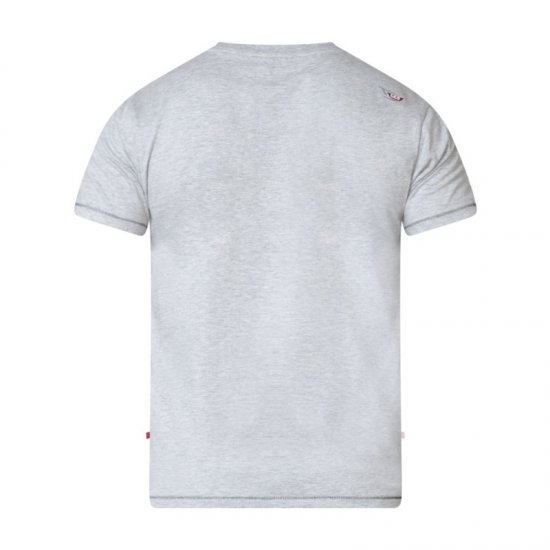 D555 Clive T-shirt Grey - Тениски - мъжки тениски големи размери