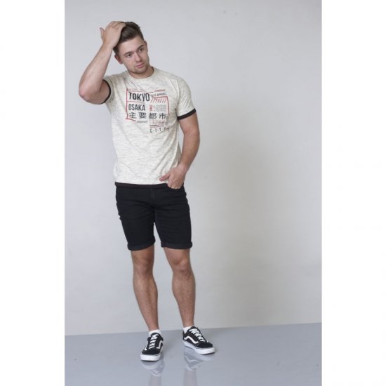 D555 Merlin T-shirt Grey - Тениски - мъжки тениски големи размери
