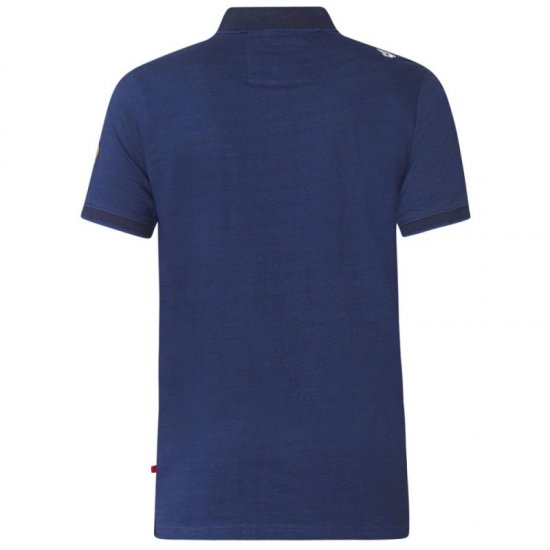 D555 Jerell Polo Navy - Поло тениски - мъжки тениски с яка големи размери