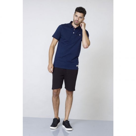 D555 Jerell Polo Navy - Поло тениски - мъжки тениски с яка големи размери
