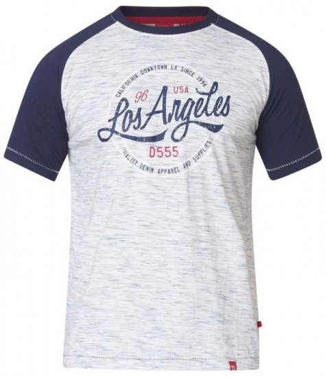 D555 Judson T-shirt Navy - Тениски - мъжки тениски големи размери