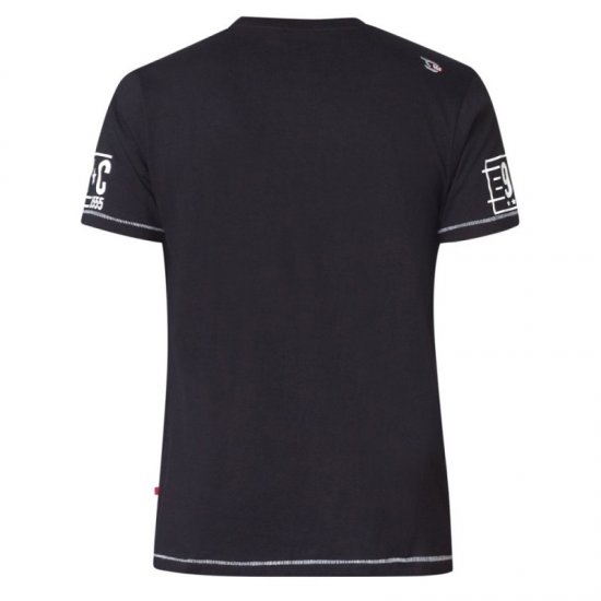 D555 Ethan T-shirt Black - Тениски - мъжки тениски големи размери