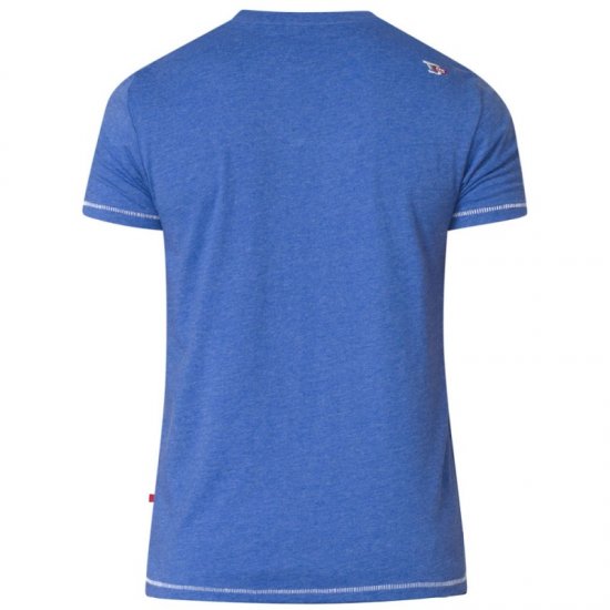 D555 Kansas T-shirt Blue - Тениски - мъжки тениски големи размери