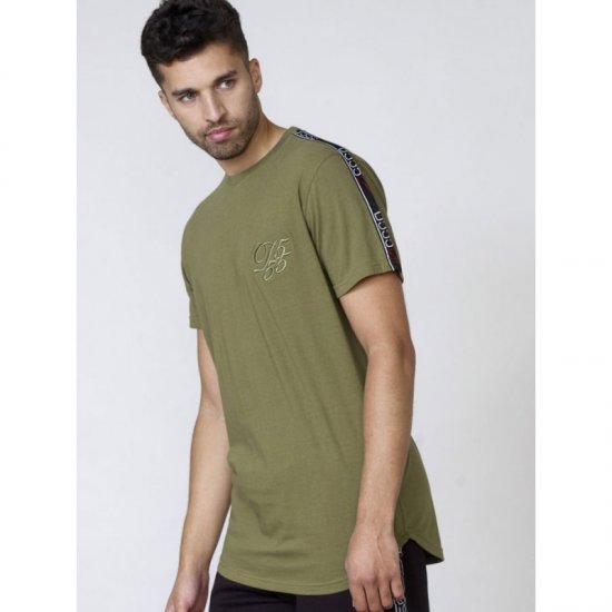 D555 Kambria Couture T-shirt Khaki - Тениски - мъжки тениски големи размери