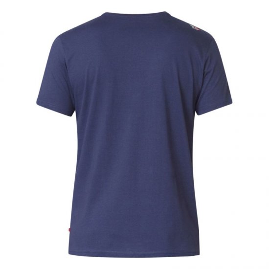 D555 Kenton T-shirt Navy - Тениски - мъжки тениски големи размери