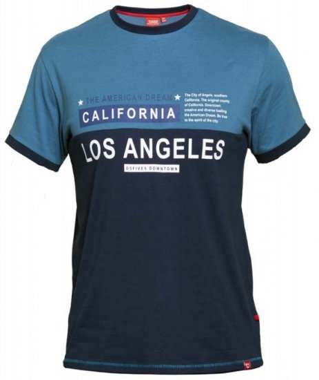 D555 Jackson T-shirt Teal - Тениски - мъжки тениски големи размери