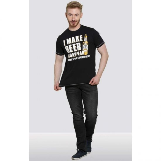 D555 Seattle T-shirt Black - Тениски - мъжки тениски големи размери