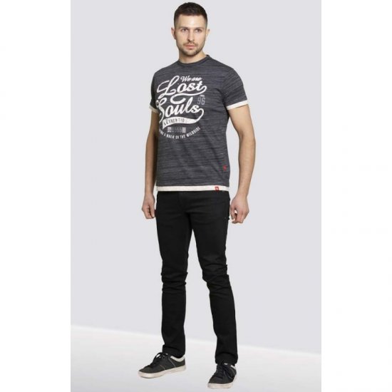 D555 Maiden T-shirt Black - Тениски - мъжки тениски големи размери
