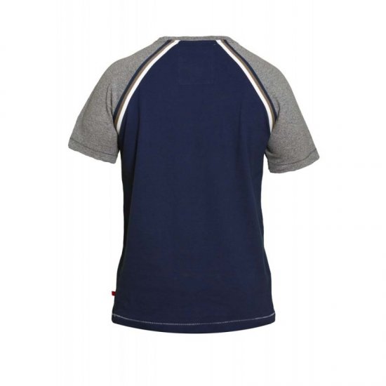 D555 Ashburn T-shirt Navy - Тениски - мъжки тениски големи размери