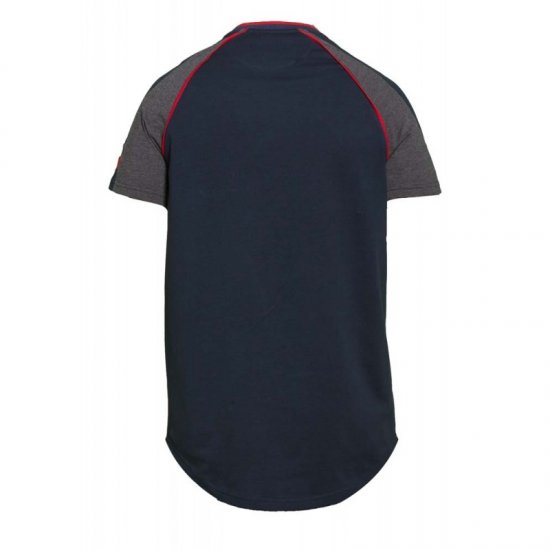 D555 Brendon T-shirt Navy - Тениски - мъжки тениски големи размери