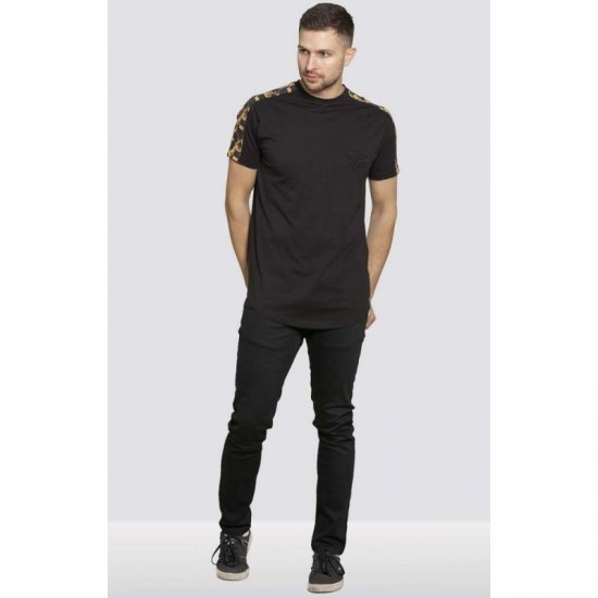 D555 Damien Couture T-shirt Black - Тениски - мъжки тениски големи размери