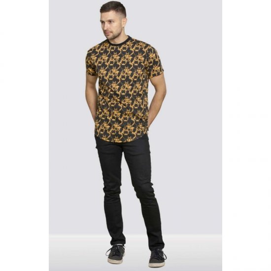 D555 Dave Couture T-shirt Black - Тениски - мъжки тениски големи размери