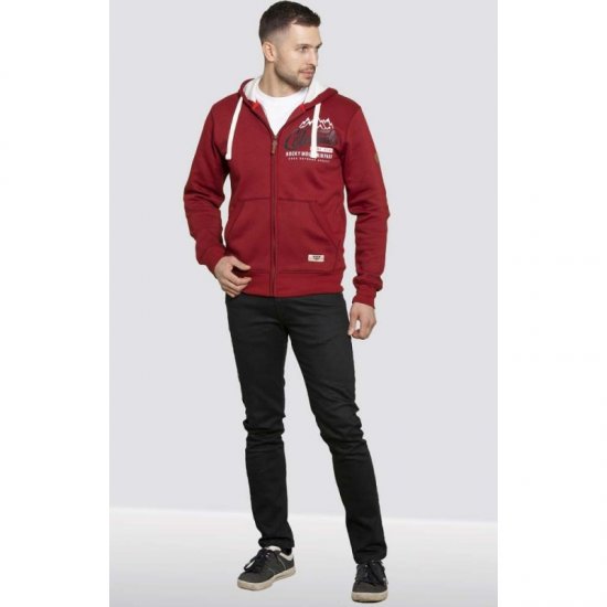 D555 Durham Hoodie Red - Суичъри & cуичъри с качулка - мъжки суичъри големи размери