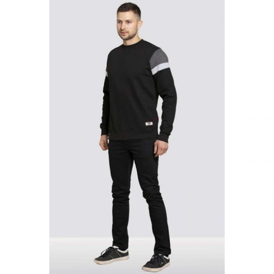 D555 Clermont Sweatshirt Black - Суичъри & cуичъри с качулка - мъжки суичъри големи размери