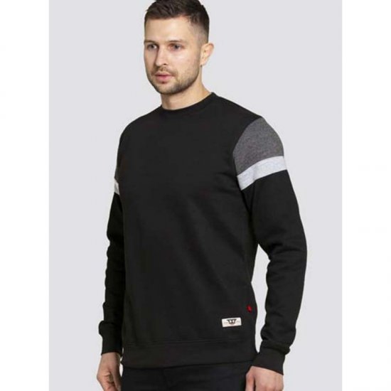 D555 Clermont Sweatshirt Black - Суичъри & cуичъри с качулка - мъжки суичъри големи размери
