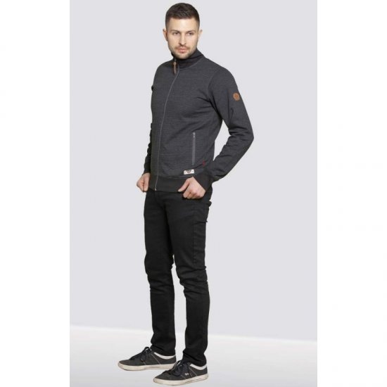 D555 Buxton Full Zip Sweatshirt Black - Суичъри & cуичъри с качулка - мъжки суичъри големи размери