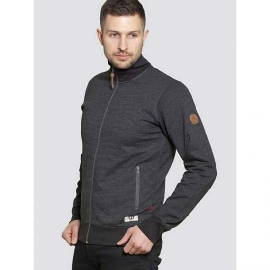 D555 Buxton Full Zip Sweatshirt Black - Суичъри & cуичъри с качулка - мъжки суичъри големи размери