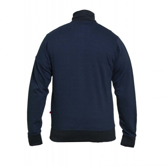 D555 Buxton Full Zip Sweatshirt Navy - Суичъри & cуичъри с качулка - мъжки суичъри големи размери