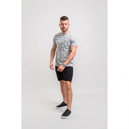 D555 Dario T-shirt Grey - Тениски - мъжки тениски големи размери