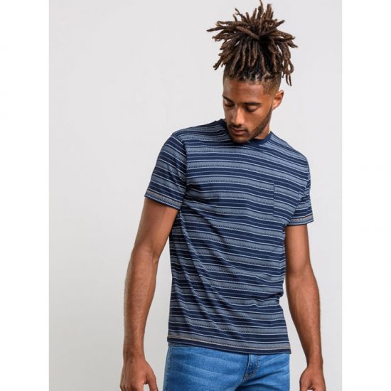 D555 Caspian T-shirt Navy - Тениски - мъжки тениски големи размери