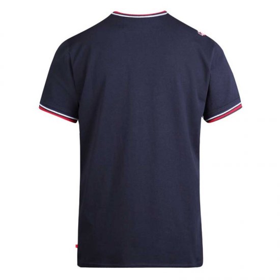 D555 Bates T-shirt Navy - Тениски - мъжки тениски големи размери