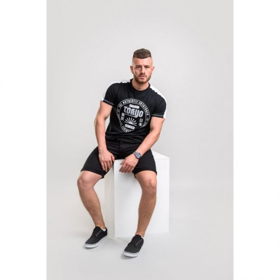 D555 Walton T-shirt Black - Тениски - мъжки тениски големи размери
