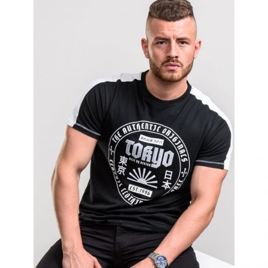 D555 Walton T-shirt Black - Тениски - мъжки тениски големи размери