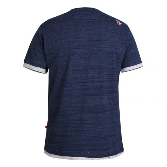 D555 Finn T-shirt Navy - Тениски - мъжки тениски големи размери