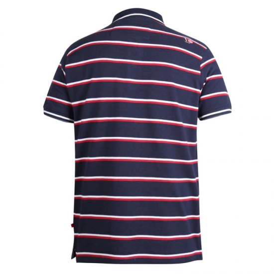 D555 Holmes Polo Navy - Поло тениски - мъжки тениски с яка големи размери