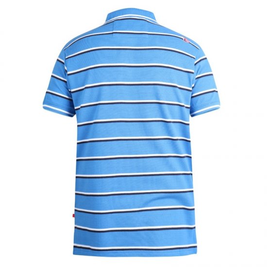 D555 Holmes Polo Blue - Поло тениски - мъжки тениски с яка големи размери