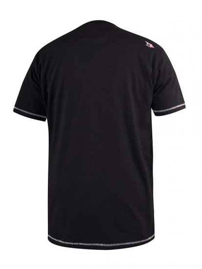 D555 Willoughby NYC Dot Printed T-Shirt Black - Тениски - мъжки тениски големи размери