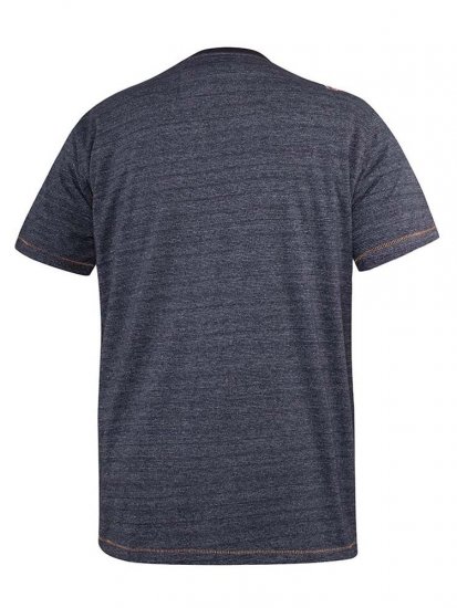D555 Cairns Navy Fine Stripe Colorado Printed T-Shirt - Тениски - мъжки тениски големи размери