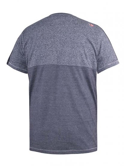 D555 Anson Originals Printed T-shirt Denim Marl - Тениски - мъжки тениски големи размери