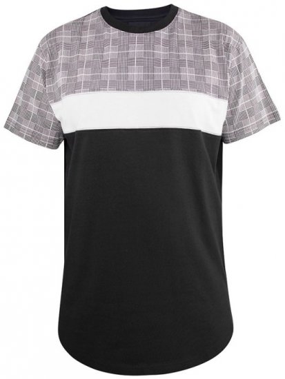 D555 Vista Couture Cut And Sew Curved Hem T-Shirt - Тениски - мъжки тениски големи размери