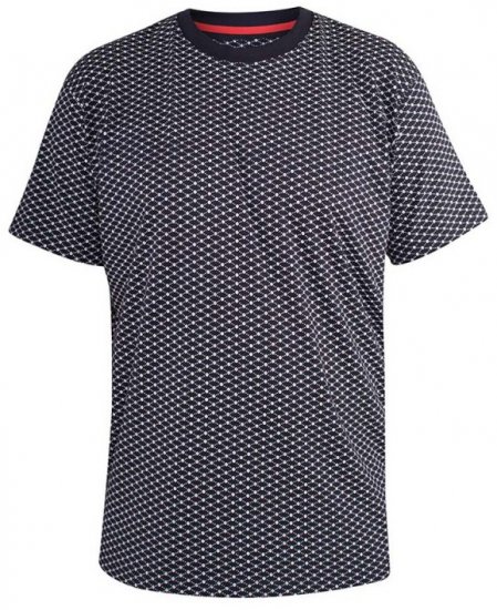 D555 Canton T-shirt Navy - Тениски - мъжки тениски големи размери