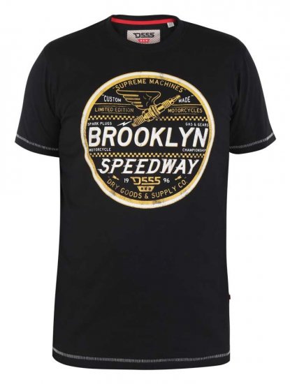 D555 Wadebridge Speedway Printed T-Shirt - Тениски - мъжки тениски големи размери
