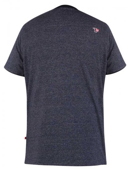 D555 Tiverton Printed Fine Stripe T-shirt - Тениски - мъжки тениски големи размери