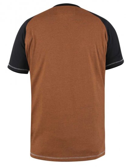 D555 Charmouth Raglan Sleeve Printed T-Shirt - Тениски - мъжки тениски големи размери