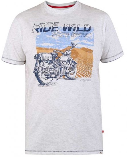 D555 LANGDON Printed T-Shirt - Тениски - мъжки тениски големи размери