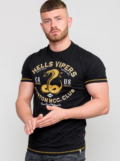 D555 WOOTON Printed T-Shirt - Тениски - мъжки тениски големи размери