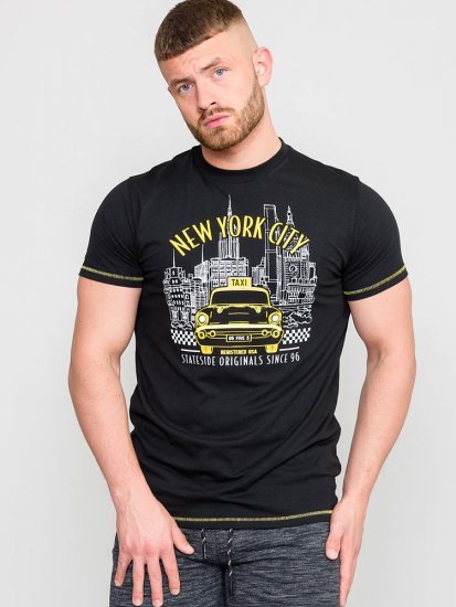 D555 WINGMORE Printed T-Shirt - Тениски - мъжки тениски големи размери